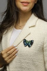 Kelebek Broş Yeşil