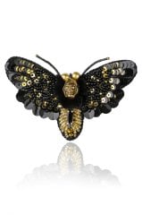 Kelebek Broş Siyah