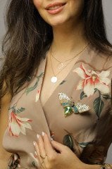 Kelebek Broş Yeşil