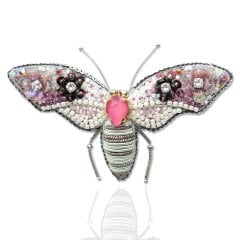 Pembe Kelebek Broş