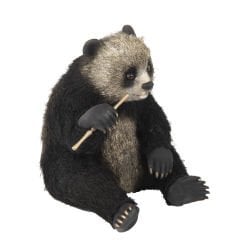 Pirinç Kürklü Panda Heykeli