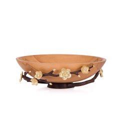 Marina Ahşap ve Pirinç Dekoratif Kase