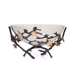 Marina Pirinç Gümüş Renk Dekoratif Kase