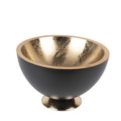 Kadus Ahşap Gövdeli Pirinç Ayaklı Dekoratif Servis Kasesi