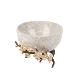 Marina Pirinç ve Mermer Dekoratif Kase