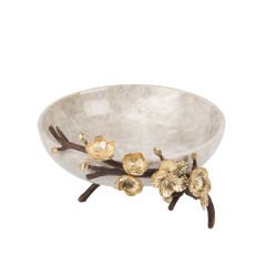 Marina Pirinç ve Mermer Dekoratif Kase