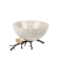 Marina Pirinç ve Mermer Dekoratif Kase