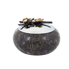 Anika Pirinç Kapaklı Mermer Dekoratif Kase